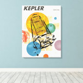 Kepler-ruimtetelescoop Poster. Canvas Afdruk (Insitu (Houten vloer))