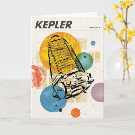 Kepler-ruimtetelescoop Poster. Kaart (Gele Bloem)