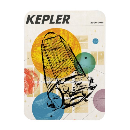 Kepler-ruimtetelescoop Poster. Magneet (Verticaal)
