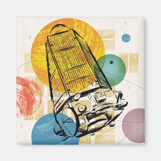 Kepler-ruimtetelescoop Poster. Magneet (Voorkant)