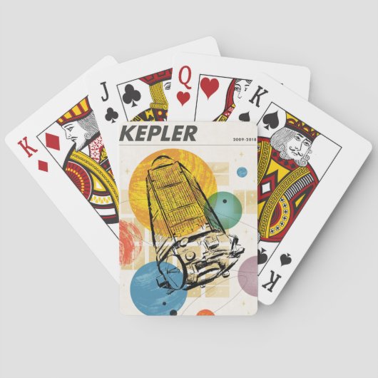 Kepler-ruimtetelescoop Poster. Pokerkaarten (Achterkant)