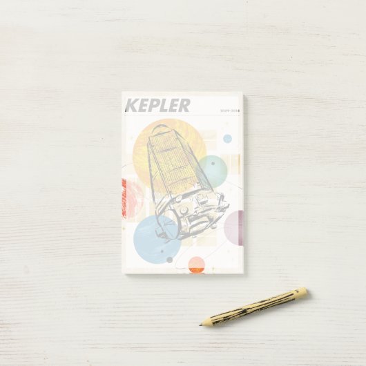Kepler-ruimtetelescoop Poster. Post-it® Notes (Op bureau)