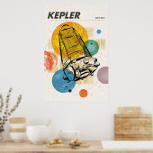 Kepler-ruimtetelescoop Poster. Poster (Keuken)