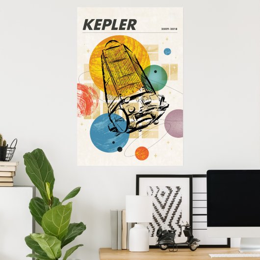 Kepler-ruimtetelescoop Poster. Poster (Thuiskantoor)