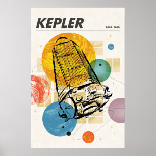 Kepler-ruimtetelescoop Poster. Poster