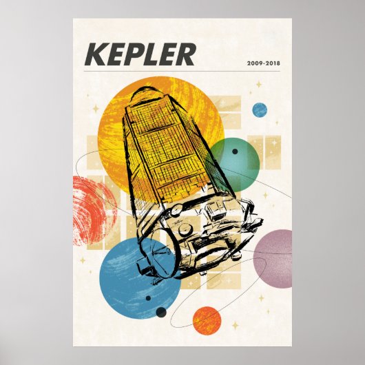 Kepler-ruimtetelescoop Poster. Poster (Voorkant)