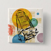 Kepler-ruimtetelescoop Poster. Vierkante Button 5,1 Cm (Voorkant)