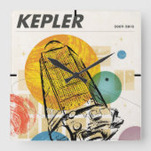 Kepler-ruimtetelescoop Poster. Vierkante Klok (Voorkant)