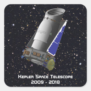 Kepler Space Telescope Vierkante Sticker