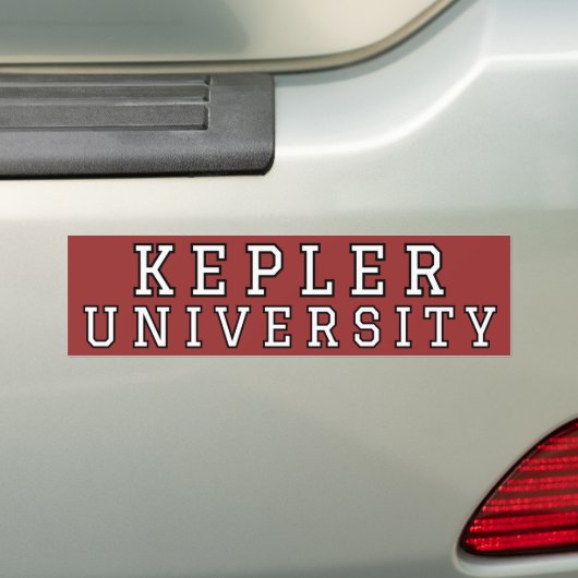 Kepler University Bumpersticker (Op auto)