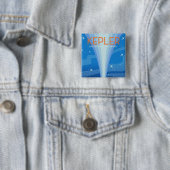 Kepler - Verkenning van het heelal Vierkante Button 5,1 Cm (In situ)