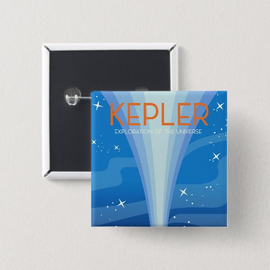 Kepler - Verkenning van het heelal Vierkante Button 5,1 Cm (Voorkant /achterkant)