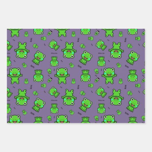 Keppe the Frog Wrapping Paper (Voorkant 3)