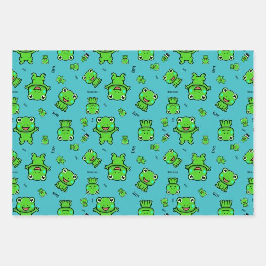 Keppe the Frog Wrapping Paper (Voorkant 2)