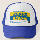 Keps — Jesus räddar Trucker Pet (Voorkant)