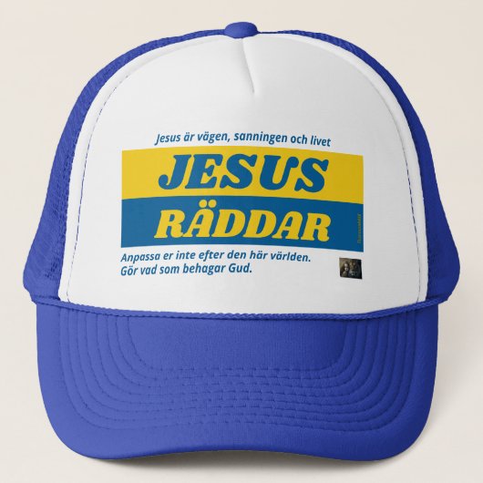 Keps — Jesus räddar Trucker Pet (Voorkant)