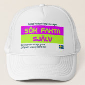 Keps — Sök fakta Trucker Pet (Voorkant)
