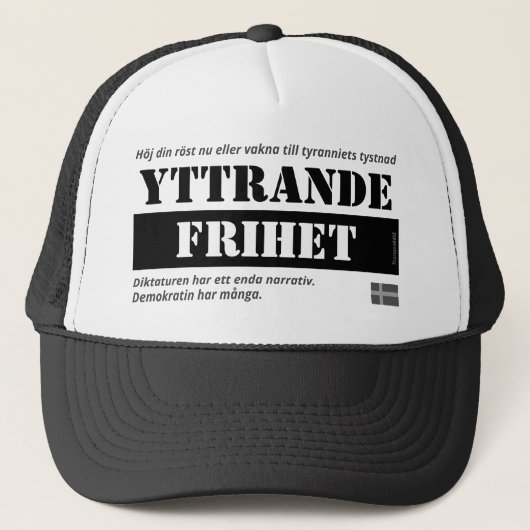 Keps - Yttrandefrihet Trucker Pet (Voorkant)