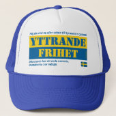 Keps — Yttrandefrihet Trucker Pet (Voorkant)