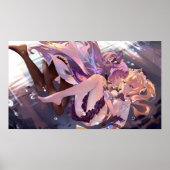 Keqing en Barbara Genshin Impact Poster (Voorkant)