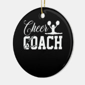 Ker coach Cheerleader met Megaphone Keramisch Ornament (Links)