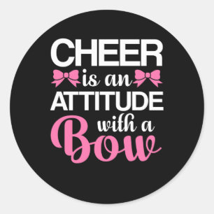 Ker is een houding met een boe Cheerleader Ronde Sticker