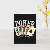 Ker Lucky Shirt Ker Player Gambling Funny Ker  Kaart (Gele Bloem)