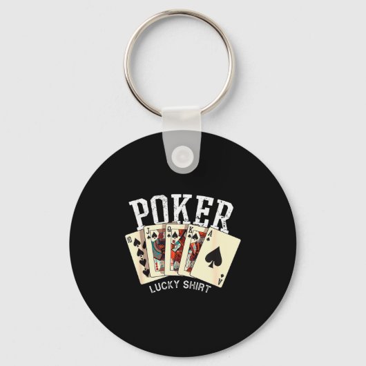 Ker Lucky Shirt Ker Player Gambling Funny Ker  Sleutelhanger (Voorkant)