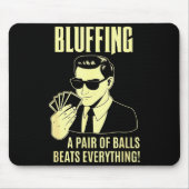 Ker Player Texas Hold'em Night - Bluffing Funny Ke Muismat (Voorkant)