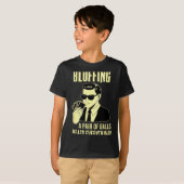 Ker Player Texas Hold'em Night - Bluffing Funny Ke T-shirt (Voorkant volledig)