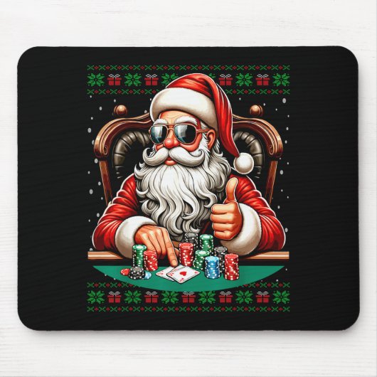 Ker Santa Ker Player Ugly Christmas Sweater  Muismat (Voorkant)