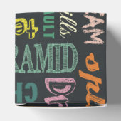 Ker-termen op het alkbord bedankdoosjes (Bovenkant)