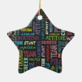 Ker-termen op het alkbord keramisch ornament (Voorkant)