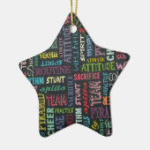 Ker-termen op het alkbord keramisch ornament (Links)