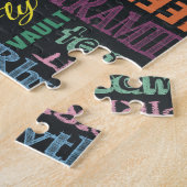 Ker-termen op het alkbord legpuzzel (Zijkant)