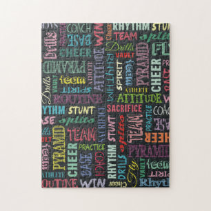 Ker-termen op het alkbord legpuzzel
