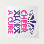 Ker voor een zuiver roze en Paars Wandkleed (Voorkant (horizontaal))