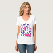 Ker voor een zuiver roze en Paarse T-shirt (Voorkant volledig)