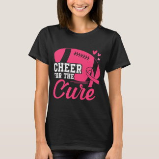 Ker voor het roze rond het Football van het roze l T-shirt