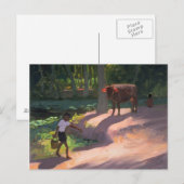 Kerala Backwaters India 1996 Briefkaart (Voorkant / Achterkant)