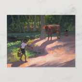 Kerala Backwaters India 1996 Briefkaart (Voorkant)