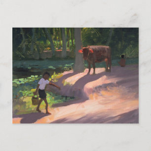 Kerala Backwaters India 1996 Briefkaart