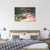 Kerala Backwaters India 1996 Canvas Afdruk (Insitu (Slaapkamer))