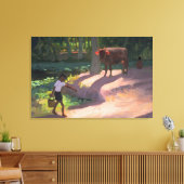 Kerala Backwaters India 1996 Canvas Afdruk (Insitu (Woonkamer))