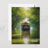 Kerala Houseboat India Briefkaart (Voorkant / Achterkant)