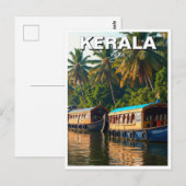 Kerala India Briefkaart (Voorkant / Achterkant)