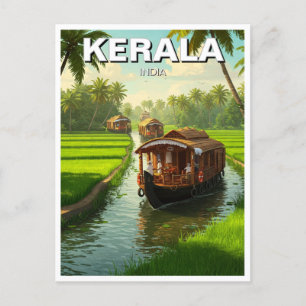 Kerala India Briefkaart