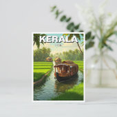 Kerala India Briefkaart (Staand voorkant)