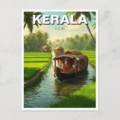 Kerala India Briefkaart (Voorkant)