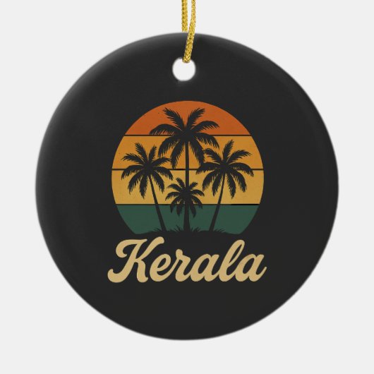 Kerala India Keramisch Ornament (Voorkant)